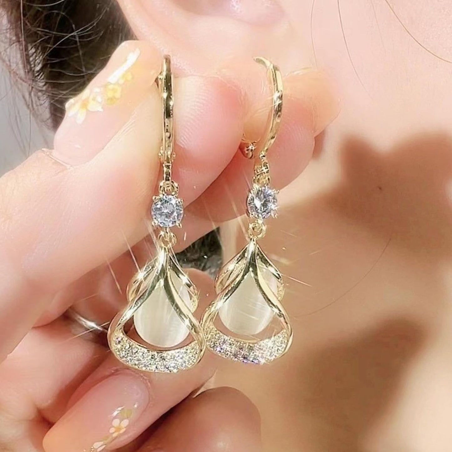 Flysmus Halolux Lymphvity Earrings lovefinity™ lymphvity Atheniz Earrings Dorina Ear Acupressure Detox Earrings for Women Ear Allure Earrings Non Piercing Acupressure Earrings Jewelry Gifts for Teen