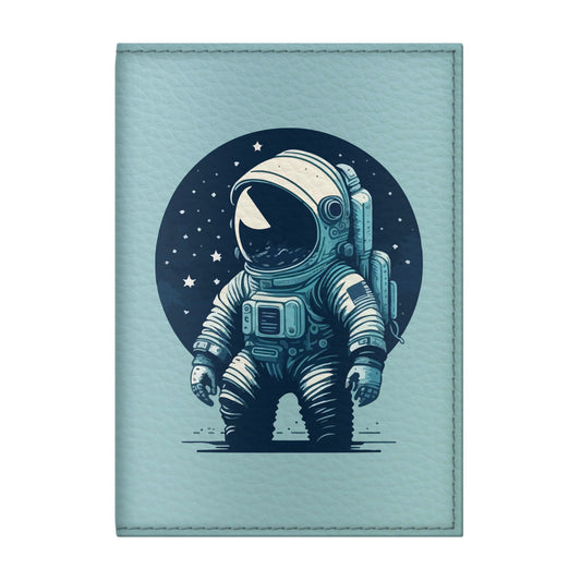 Quttie Passport Cover for Kids, Women and Men, Cute Travel Passport Holder (Blue Astronaut)