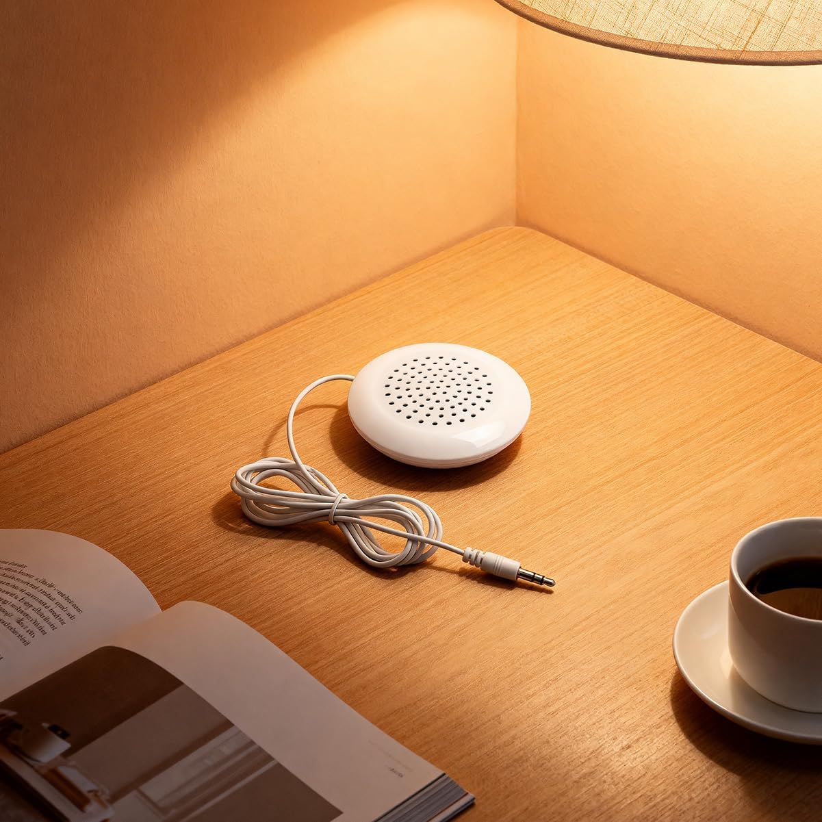 TROUVAILLE 3.5mm MP3/MP4 Pillow Speaker, Mini DIY Stereo Speaker for Mobile Phone Portable CD Player, Unique Soft Sound