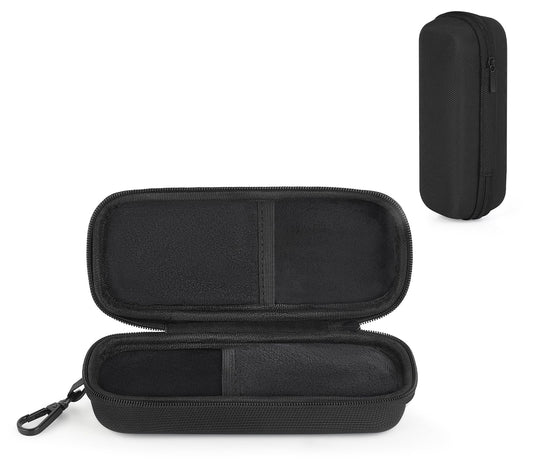 Mkono Double Eyeglasses Case, EVA Hard Shell Travel Sunglass Organizer with Zipper Closure Multiple Glasses Case for Travel (Black)