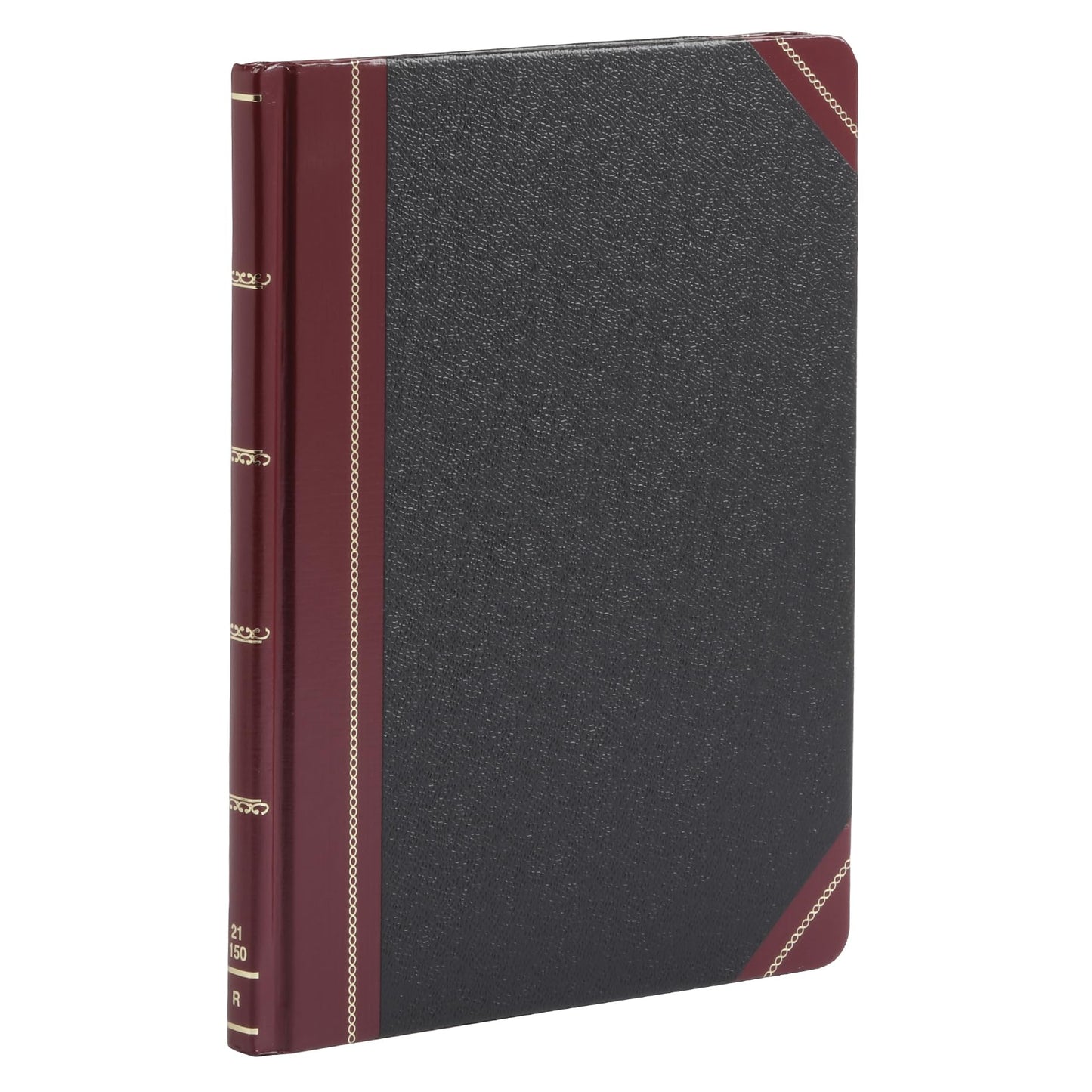 Boorum & Pease 21150R Columnar Accounting Book, Record Rule, Black Cover, 150 Pages, 8 1/8 x 10 3/8