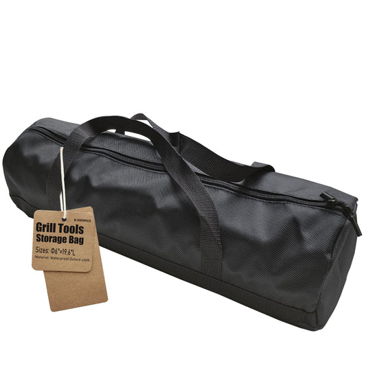 M-HHonger BBQ Accessories Storage Bag, Tool Bag for Barbecue Tools Storage, Grill Accessory Storage, Outdoor Camping Barbecue Carry Bag,Can Hold Grill Utensils Up to 18", BBQ Gifts for Men