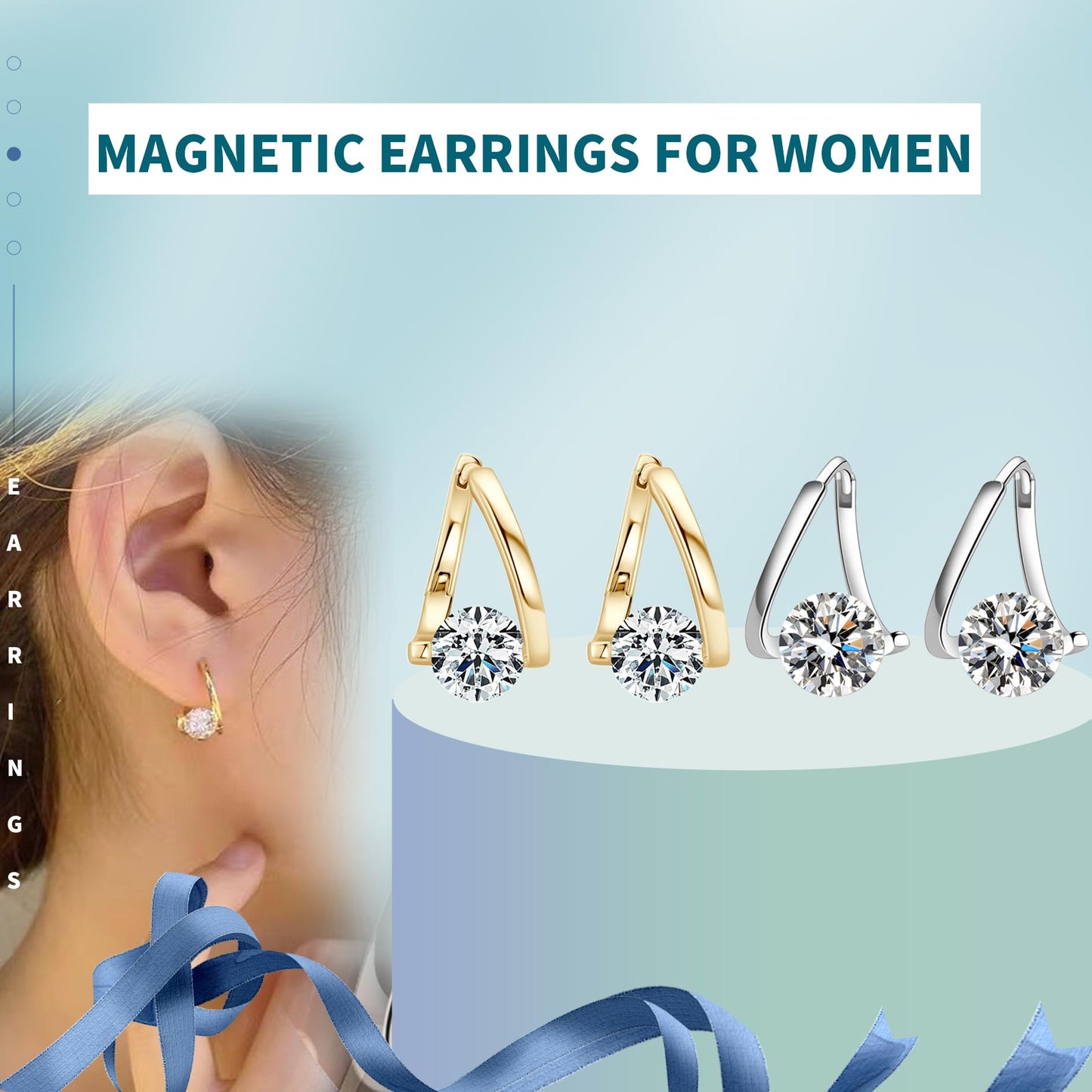 Lymphvity Germanium Earrings (2 Pairs Silver)