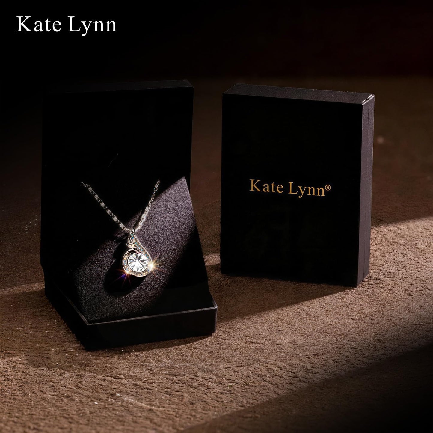Kate Lynn Phoenix Birthstone Necklaces for Women Pendant Necklace Crystal Jewelry, Birthday Gifts for Women Wife Girlfriend Mothers Day Gift for Mom Daughter Unique Lady Christmas Jewelry Gift for Her, April Birthstone Necklace