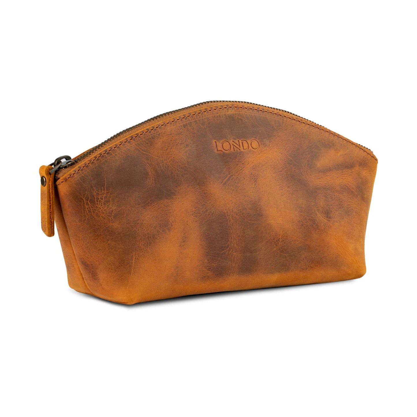Londo Genuine Leather Versatile Gondola Style Handbag - Cosmetic, Toiletry, Makeup, Shaving Organizer Bag - Dopp Kits - Unisex
