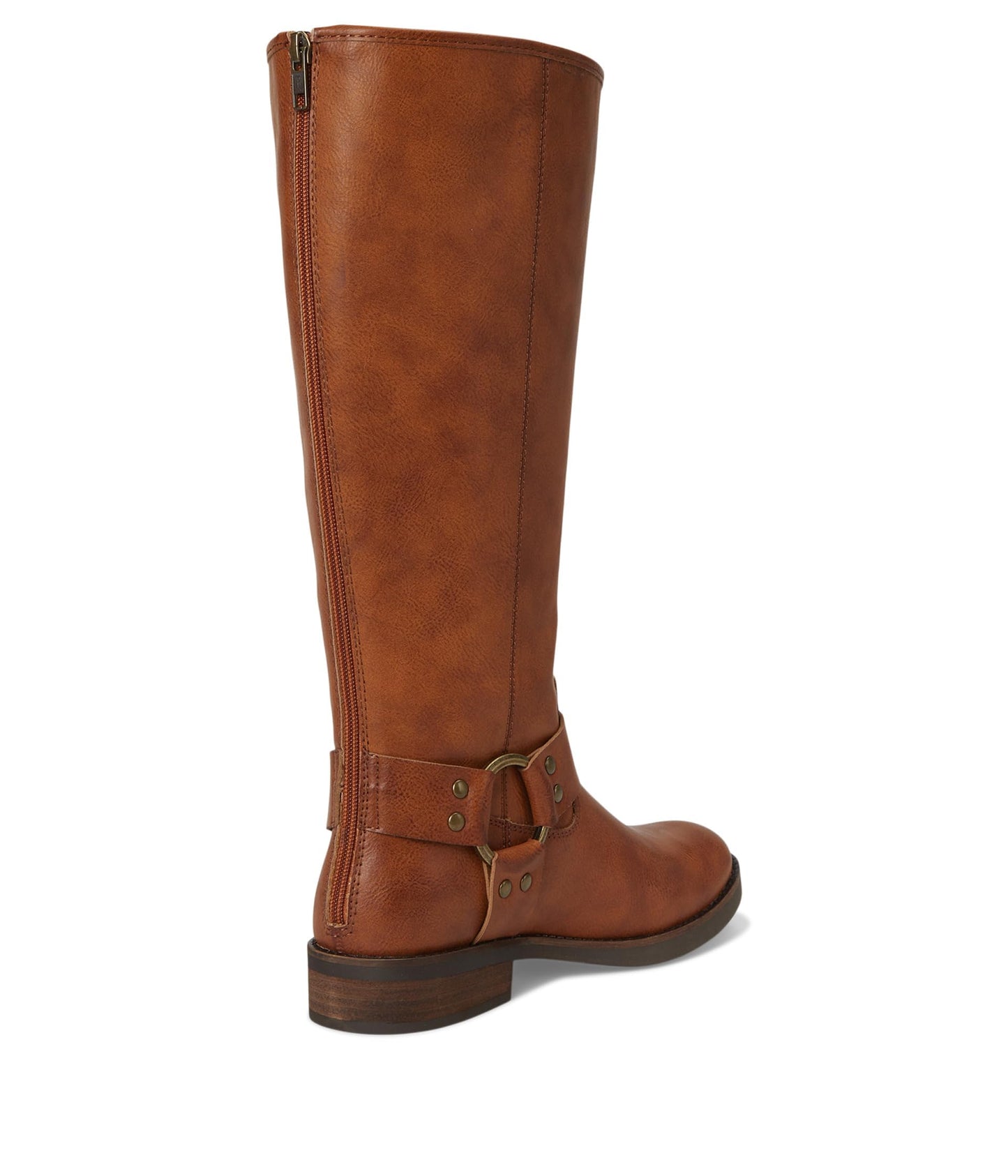 FRYE AND CO. Womens Kellie Harness Wide Calf Cognac 7 Medium