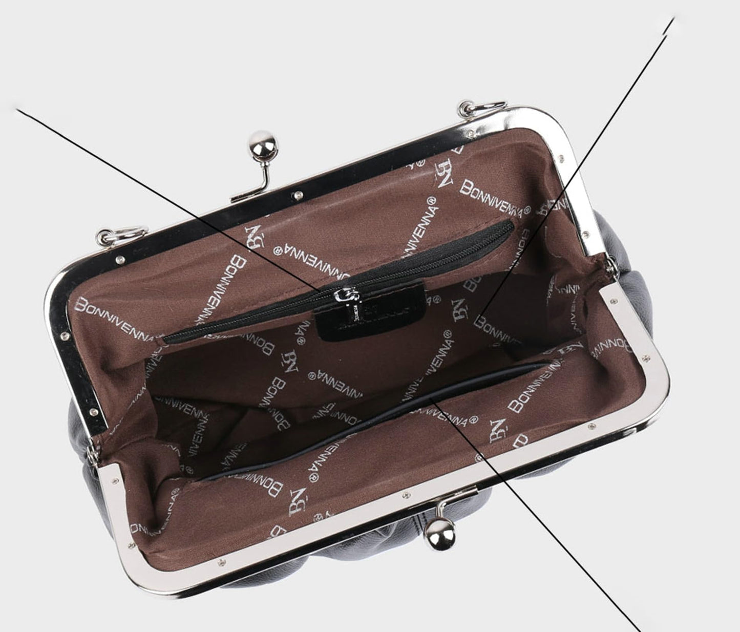 Slouchy Women's PU Leather Kiss Lock Hobo Crossbody Bag Kiss Clasp Purse Crossbody Shoulder Bags Wallet Handbags Tote Purses