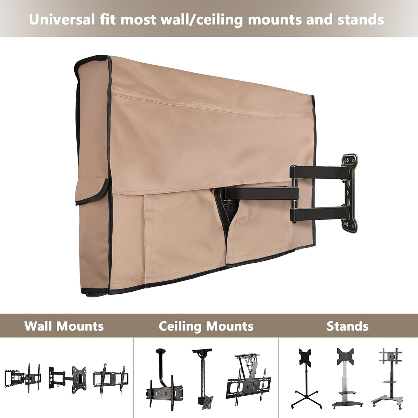 38-41 inch ULTCOVER Waterproof Outdoor TV Cover for Outside Flat Screen Televisions with Mounts and Stands