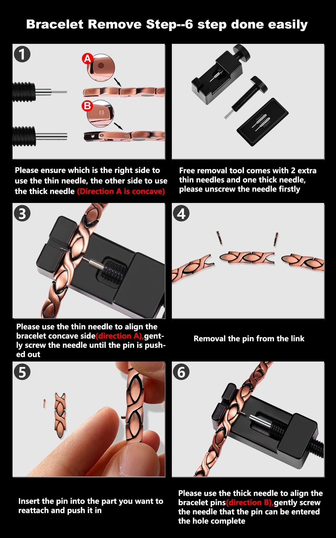 Jecanori Pure Copper Bracelet for Men, Magnetic Cross Bracelets for Men with 3500 Gauss Magnets, Mens Pure Copper Bracelet