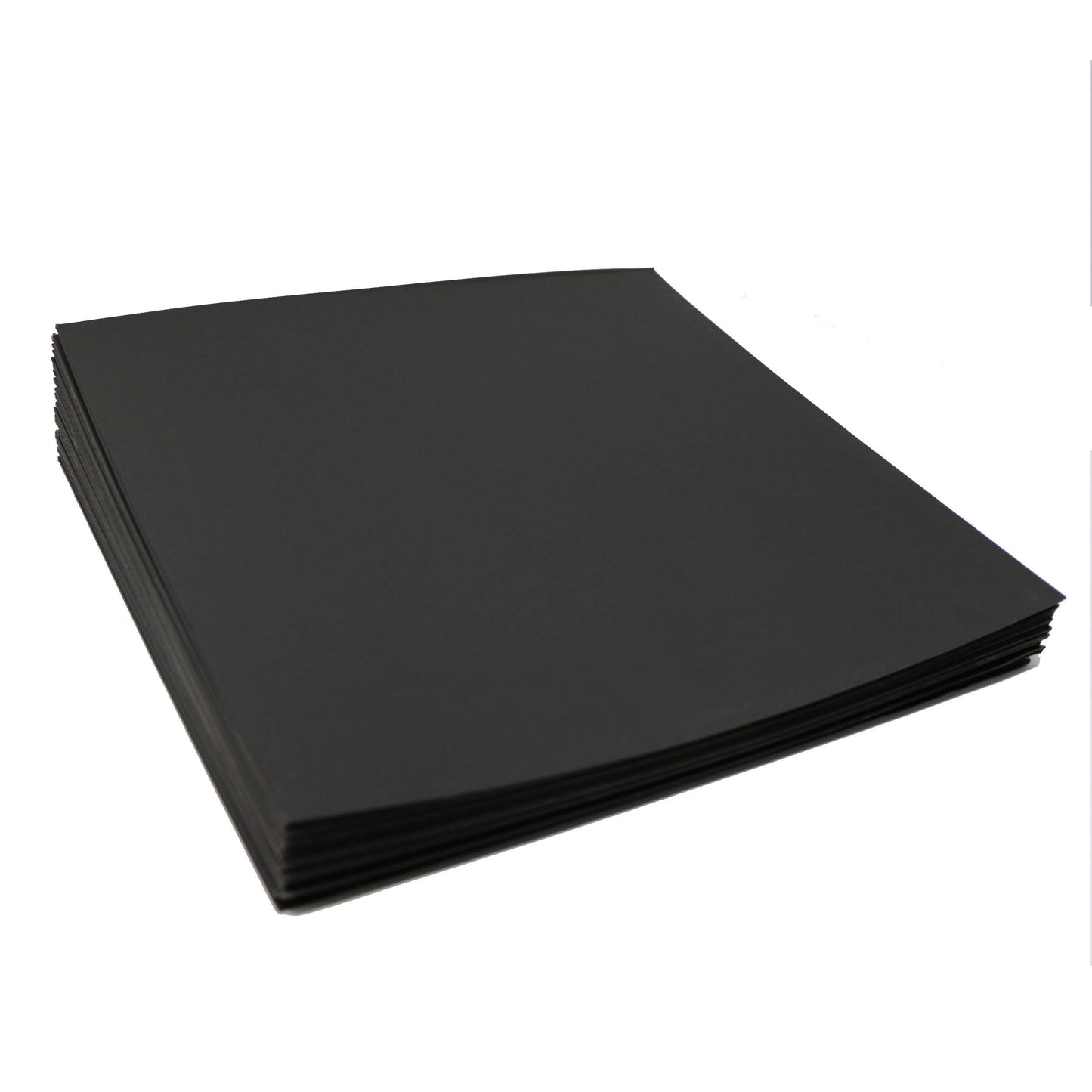 BIG FUDGE Pro Blank Album Jackets - 12 Inch x Black - 20 Vinyl Record Covers (400gsm) - Album Cover for Records with Inner Sleeves and Outer Sleeves