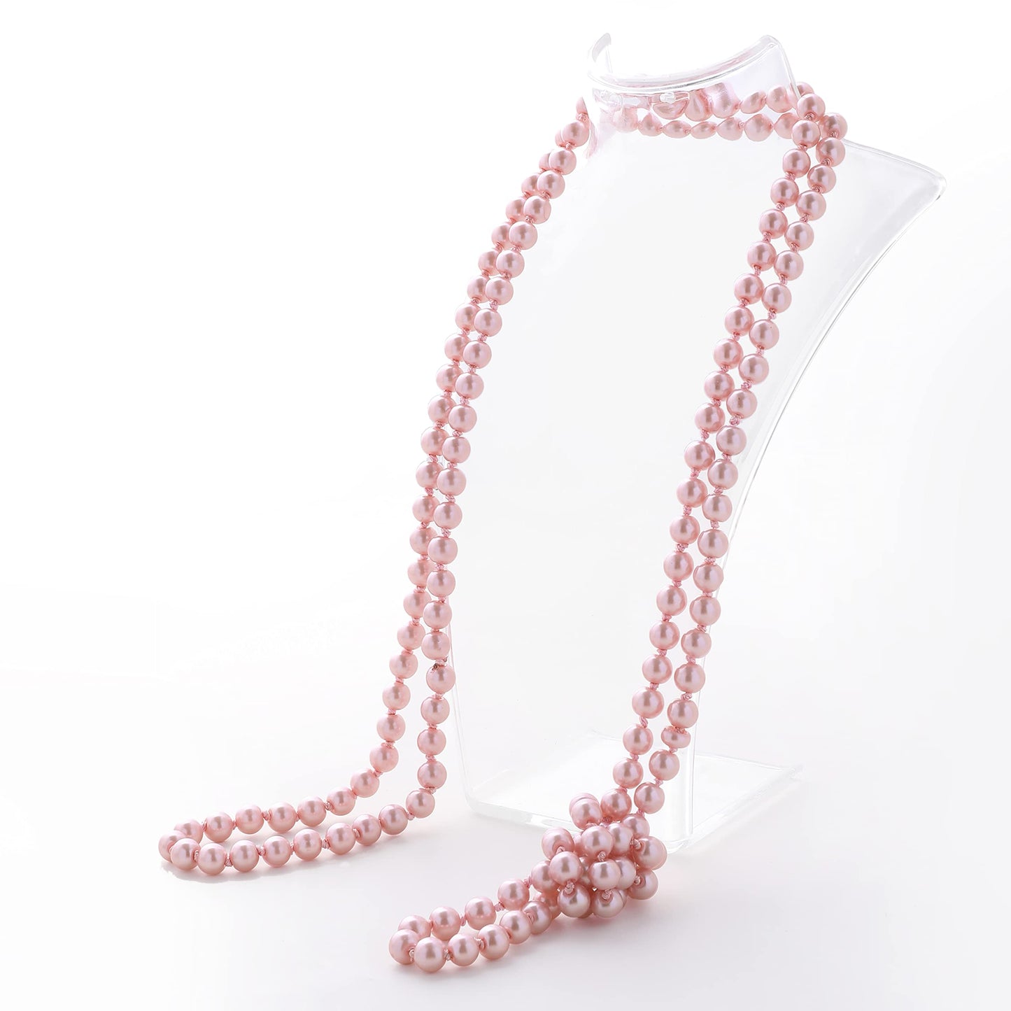 BABEYOND Long Pearl Necklace Faux Pearls Necklace Set Beaded Long Pearls Necklace 1920s Gatsby Costume Jewelry