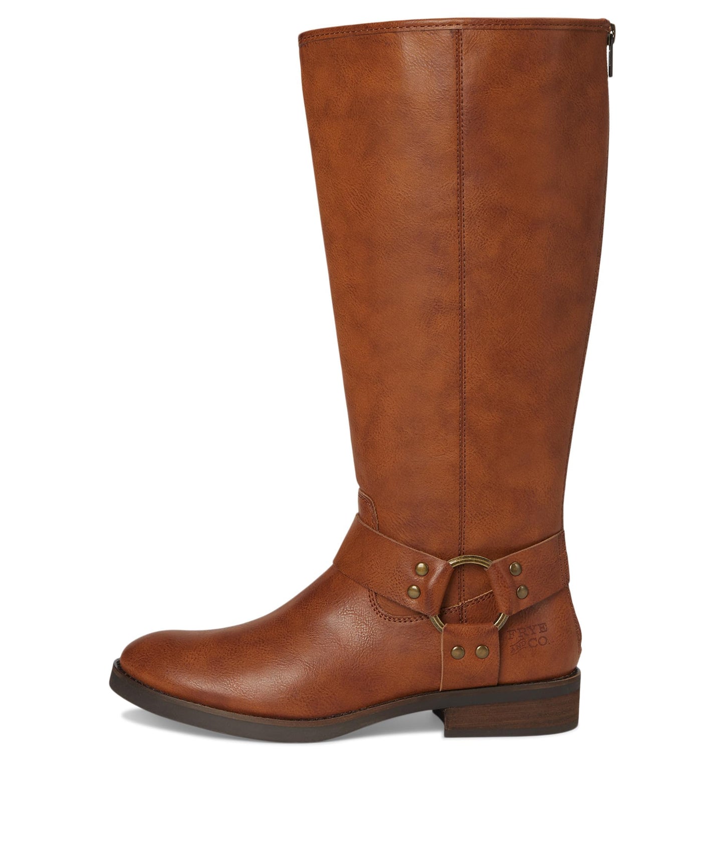 FRYE AND CO. Womens Kellie Harness Wide Calf Cognac 8 Medium