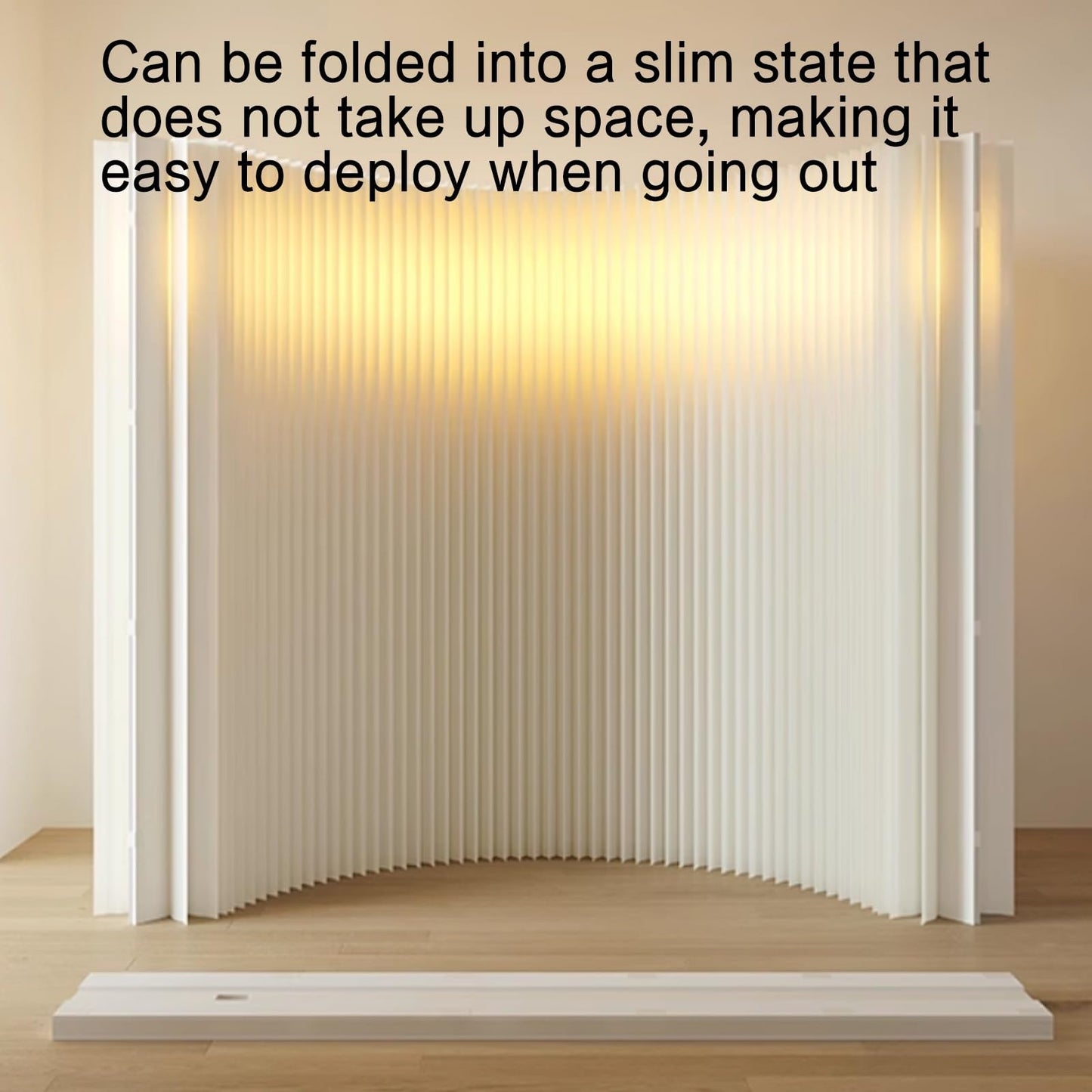 Portable Folding Room Divider, Lightweight Retractable Privacy Screen, Easy-to-Use Partition for Home, Office, or Event Spaces, Stylish and Functional Room Separator