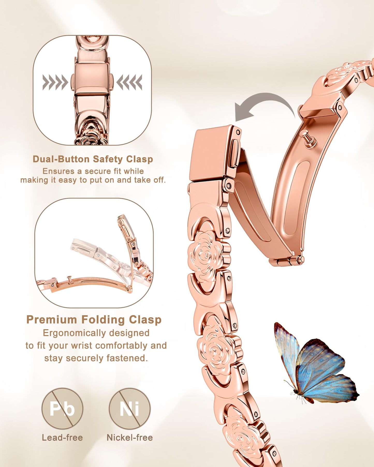 vapeples Copper Bracelets for Women, 99.99% Pure Copper Magnetic Bracelet, 3800 Gauss, Adjustable Sizing, Women's Bracelets With Built-in Magnets, Gift Packaging, Fashion Jewelry Gift