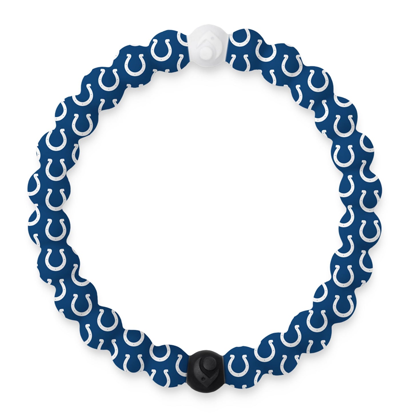 Lokai Silicone Beaded Bracelet for Men & Women, NFL Football Collection - Indianapolis Colts, Medium - Silicone Jewelry Fashion Bracelet Slides-On for Comfortable Fit