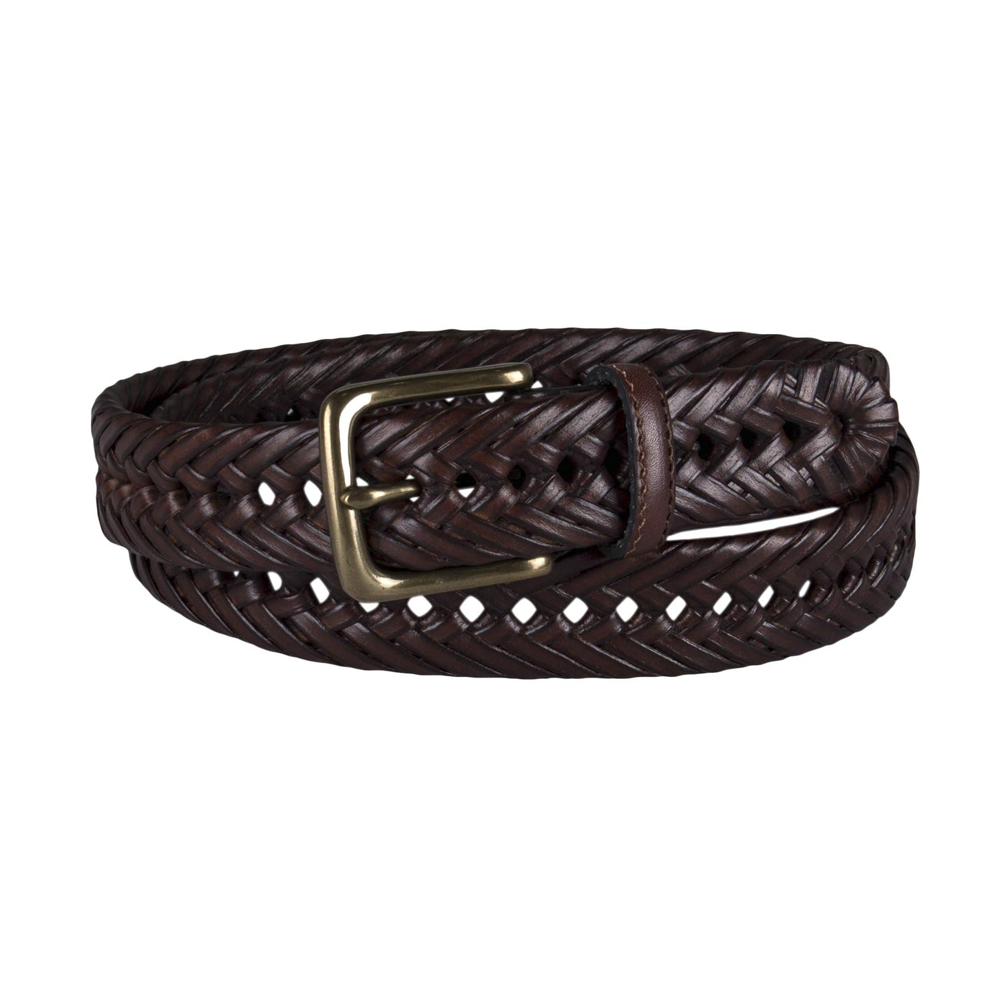 Tommy Hilfiger Men's Braided Belt, Tan, 32