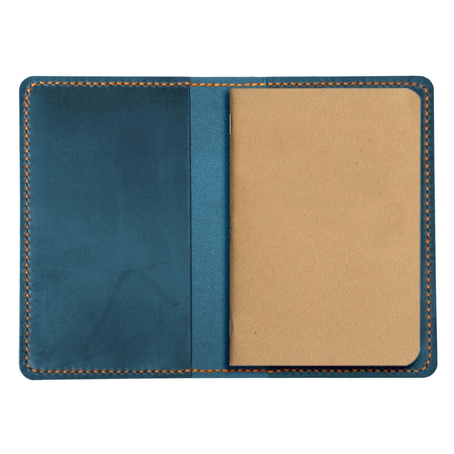 Turbosnail Leather Journal Cover for Moleskine Cahier Notebook Pocket size 3.5" x 5.5" Refillable Pocket Cover (Brown)