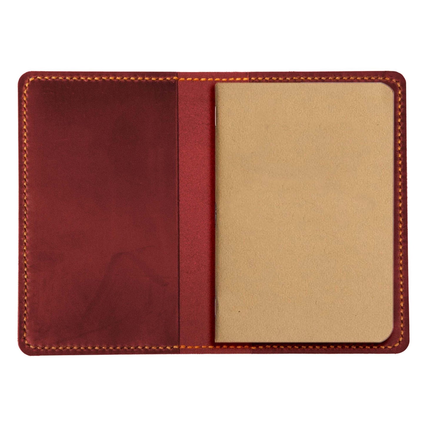 Turbosnail Leather Journal Cover for Moleskine Cahier Notebook Pocket size 3.5" x 5.5" Refillable Pocket Cover (Brown)