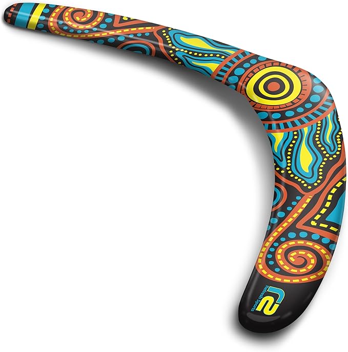 Refresh Sports Beach Boomerang Toy for All Ages - Outside Beach Games Adults & Toys for Kids - Fun Outdoor Backyard Toys for Boys - Soft Boomerangs Pool Game & Birthday Gift Ideas for Boys & Girls