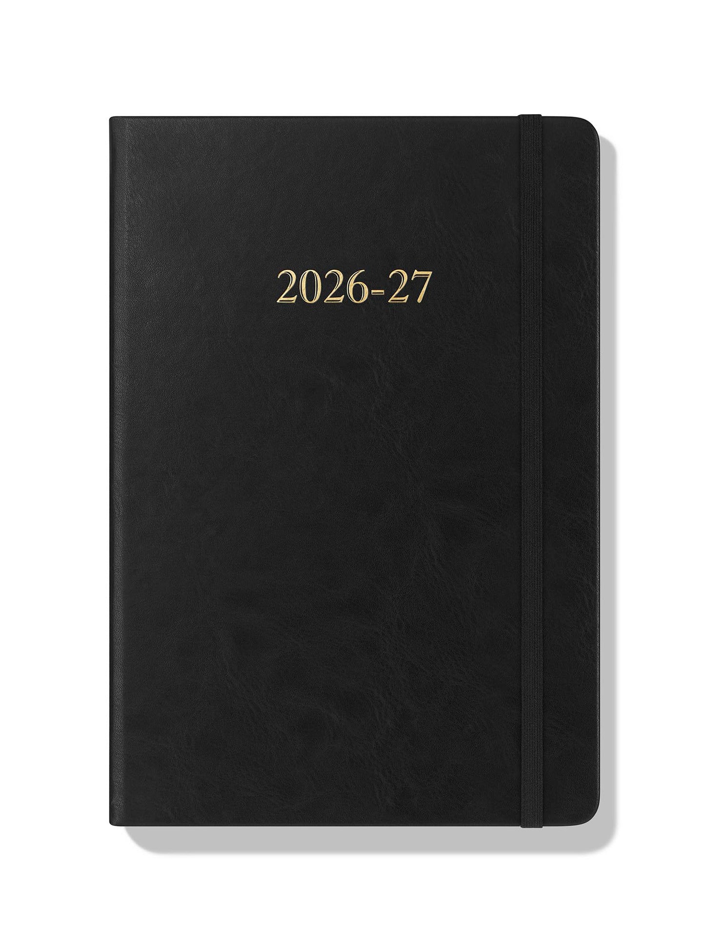 Wykeham's Executive 2026-27 Daily Journal Planner – Customization Available – Mid-Year Academic Diary – July 2026 to June 2027 (Black, 8.5"×5.5")
