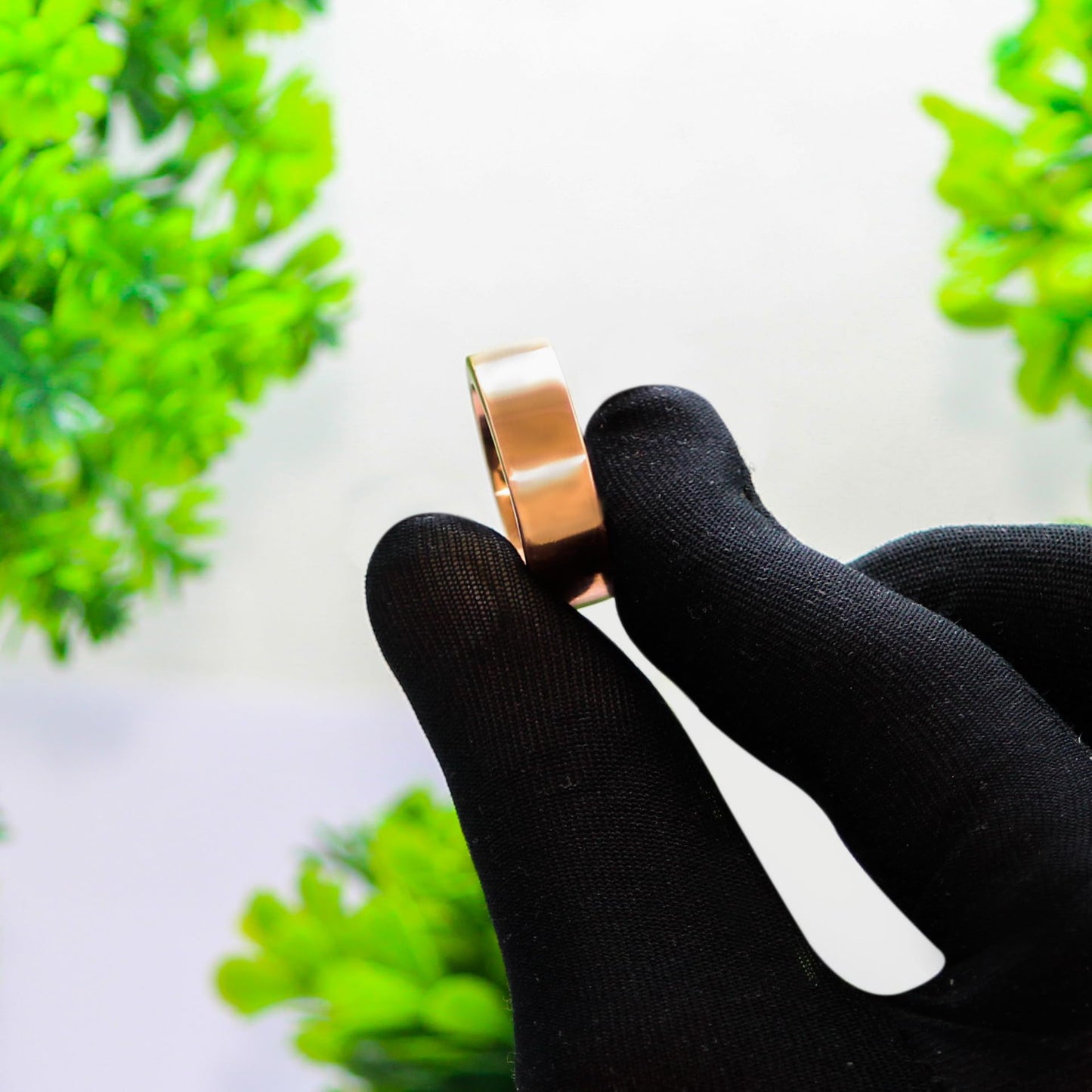 Krishnaa Jewels Pure Copper Handcraftede Natural Healing 2mm Heavy Thick Ring Ethnic Jewelry for Men and Women (12.5)