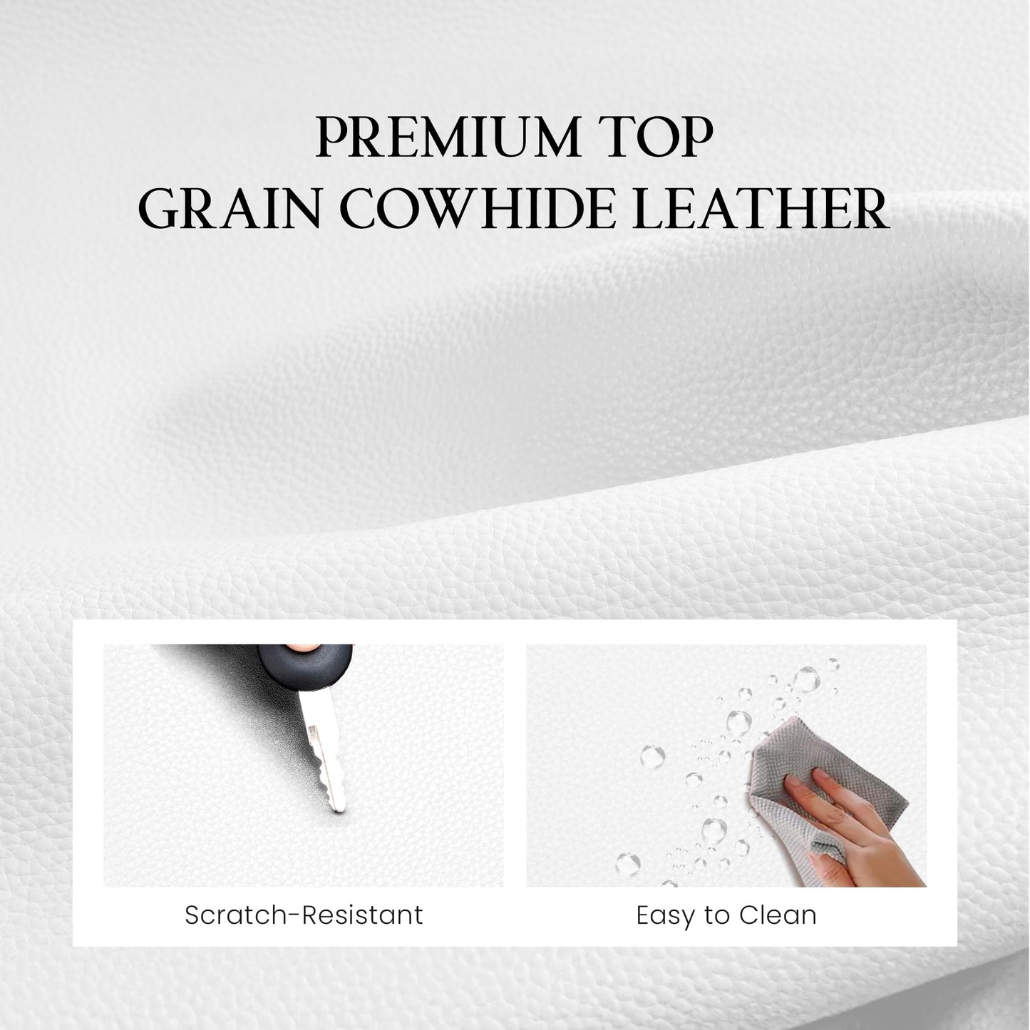 befen Genuine Leather Small Crossbody Bags for Women,Real Leather Purses with Built in RFID Wallet,Trendy Cell Phone Purse Shoulder Bag,White Travel Purse Handbags with Card Slots and Adjustable Strap
