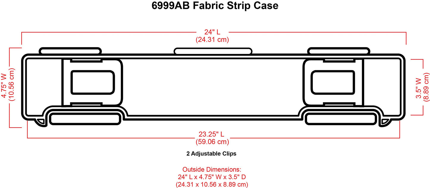 ArtBin 6999AB Fabric Strip Case - Crafts, Quiliting & Sewing Organizer, [1] Plastic Storage Case, Translucent