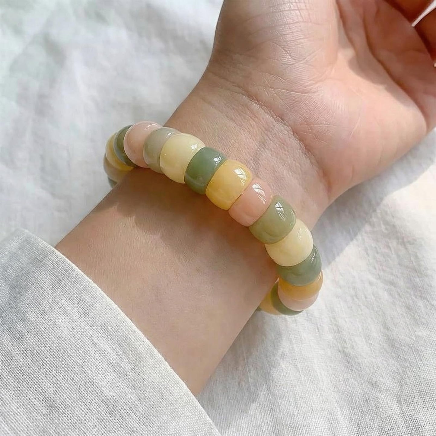 Embtrem Fidget Bracelet Bodhi Seed Bracelets Anxiety Fidget Bracelets Protection Healing Stretch Alleviate Anxiety Stress Protection Healing Bodhi Jewelry Gifts for Women Men