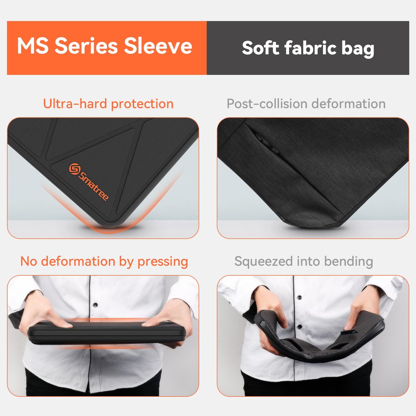 Smatree MS83T Hard EVA Protective Sleeve Case with Stand Compatible for 16 inch HP OmniBook X Flip Next Gen AI 16/X FlipNGAI 16, for 16 inch OmniBook 7 Flip 16 2-in-1 Laptop Next Gen AI PC