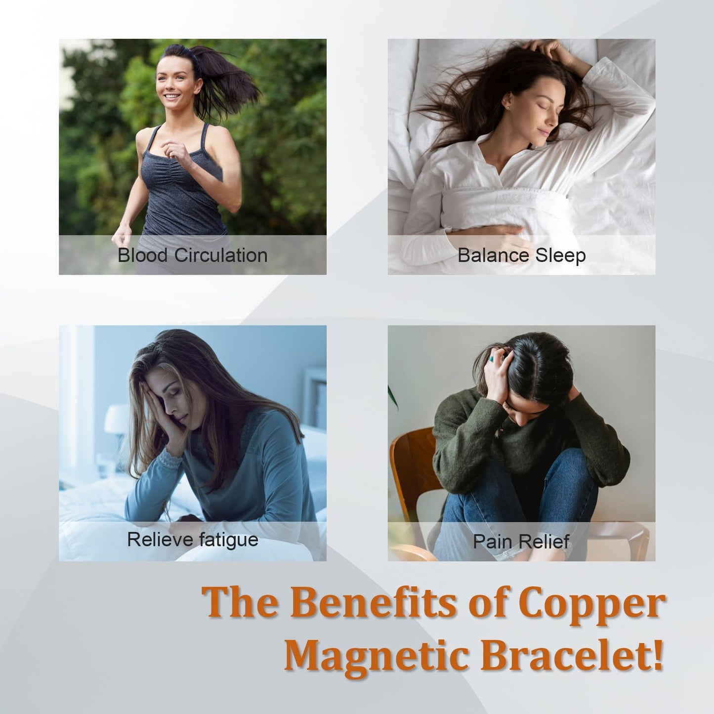 Fashtour 99.99% Pure Copper Magnetic Bracelet for Women, Heart Wire Design Adjustable Jewelry with 3800 Gauss Magnets, Elegant Gift Box