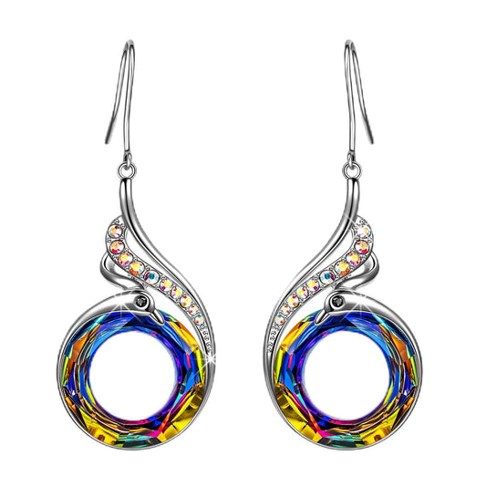 Kate Lynn Phoenix Earrings for Women, Christmas Birthday Gifts for Women, Crystal Earring Jewelry, Xmas Bday Gifts for Mom Grandma Wife Girlfriend Daughter Best Friend