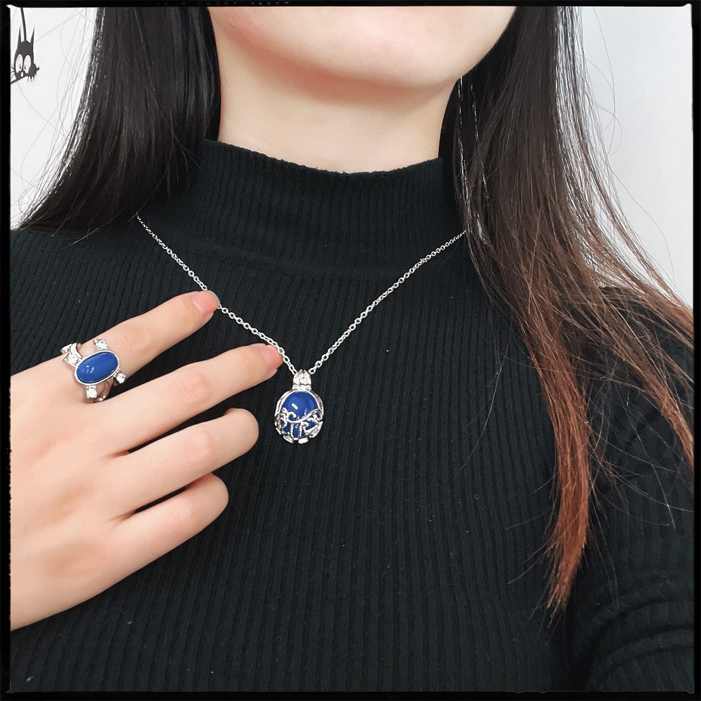 UoYu 24 pcs The Vampire D.rs Jewelry Set Vintage Leather Writing Journal Notebook Daywalking Katherine Sapphire Crystal Pendant Necklaces Family Crest Ring Movie Stickers