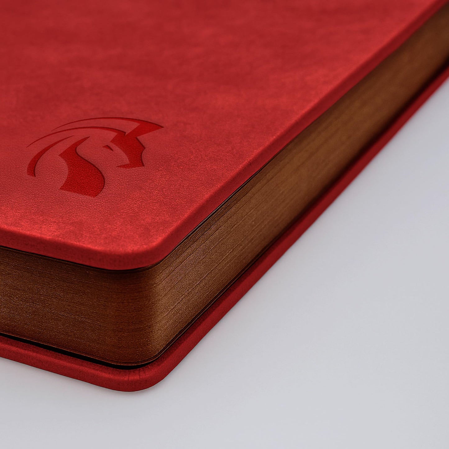 LeStallion Red Notebook For Writing - 120GSM A5 Red Journal For Fountain Pens - 210 Numbered Pages, Table Contents | High End Soft Cover Faux Leather Journal