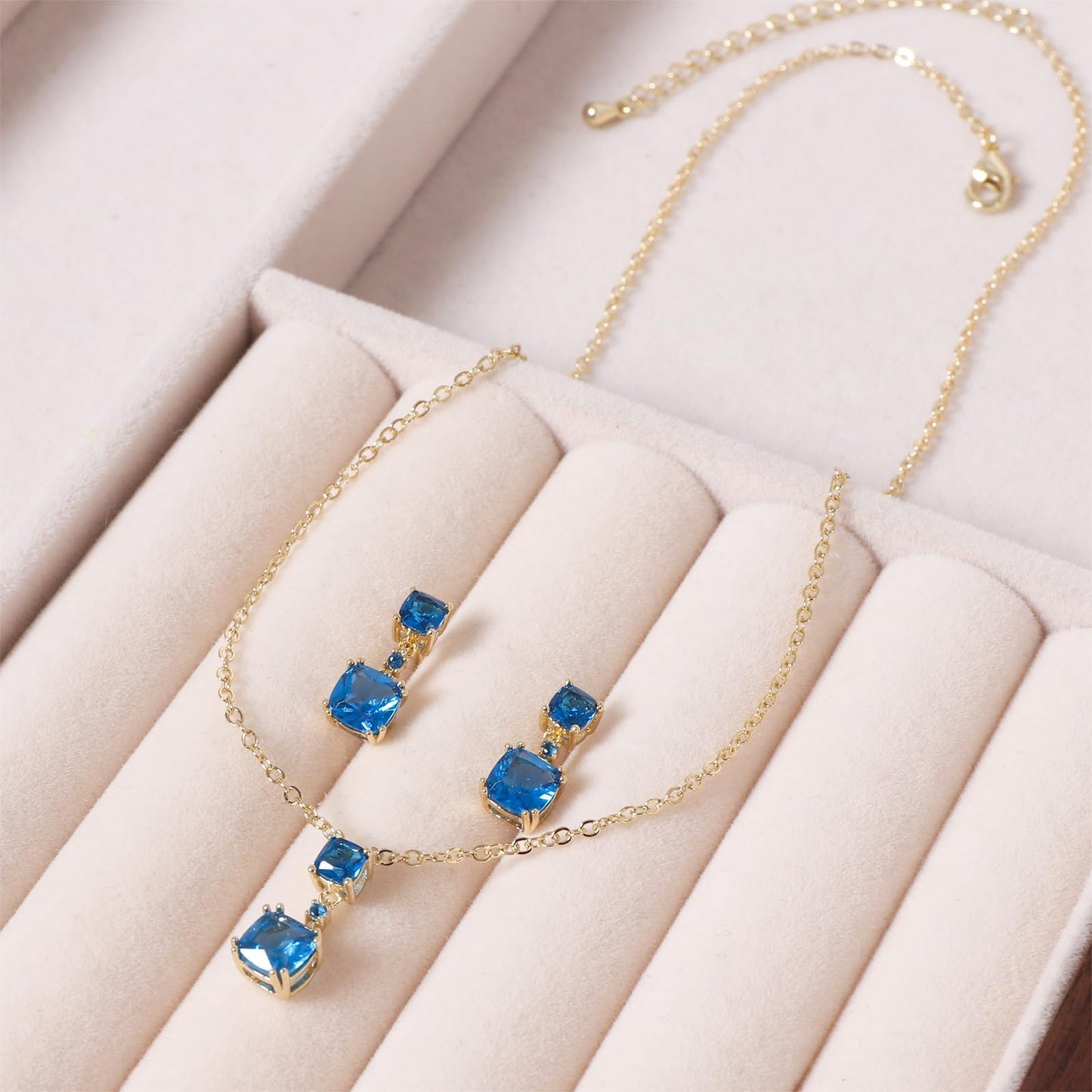 TaYolnFaSo Gold Heart Brushed Jewelry Set for Women 18k Real Gold Plated Love Necklace Stud Earring Heart Set Jewelry Birthday Gift for Wife Girlfriend Mother
