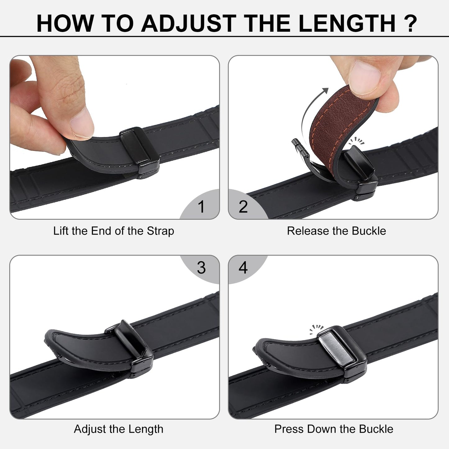 WestEagle Magnetic Leather Watch Band Compatible with Samsung Galaxy Watch Ultra 47mm (2025/2024) Magnetic Buckle Design Adjustable Classic Wristbands Replacement Straps for Men and Women, Dark Brown