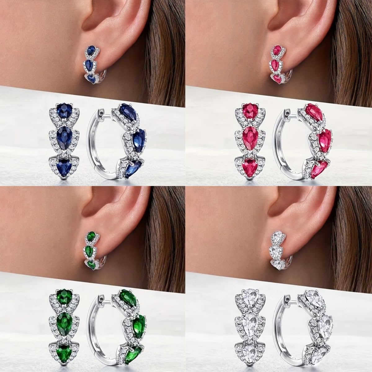 Histone Lymphatic Earring For Women, Lovefinity™ Honorable Joy Halolux Lymphvity Magnetotherapy Germanium Earrings Hoop Jewelry Gifts (Hoop-Hot Pink)
