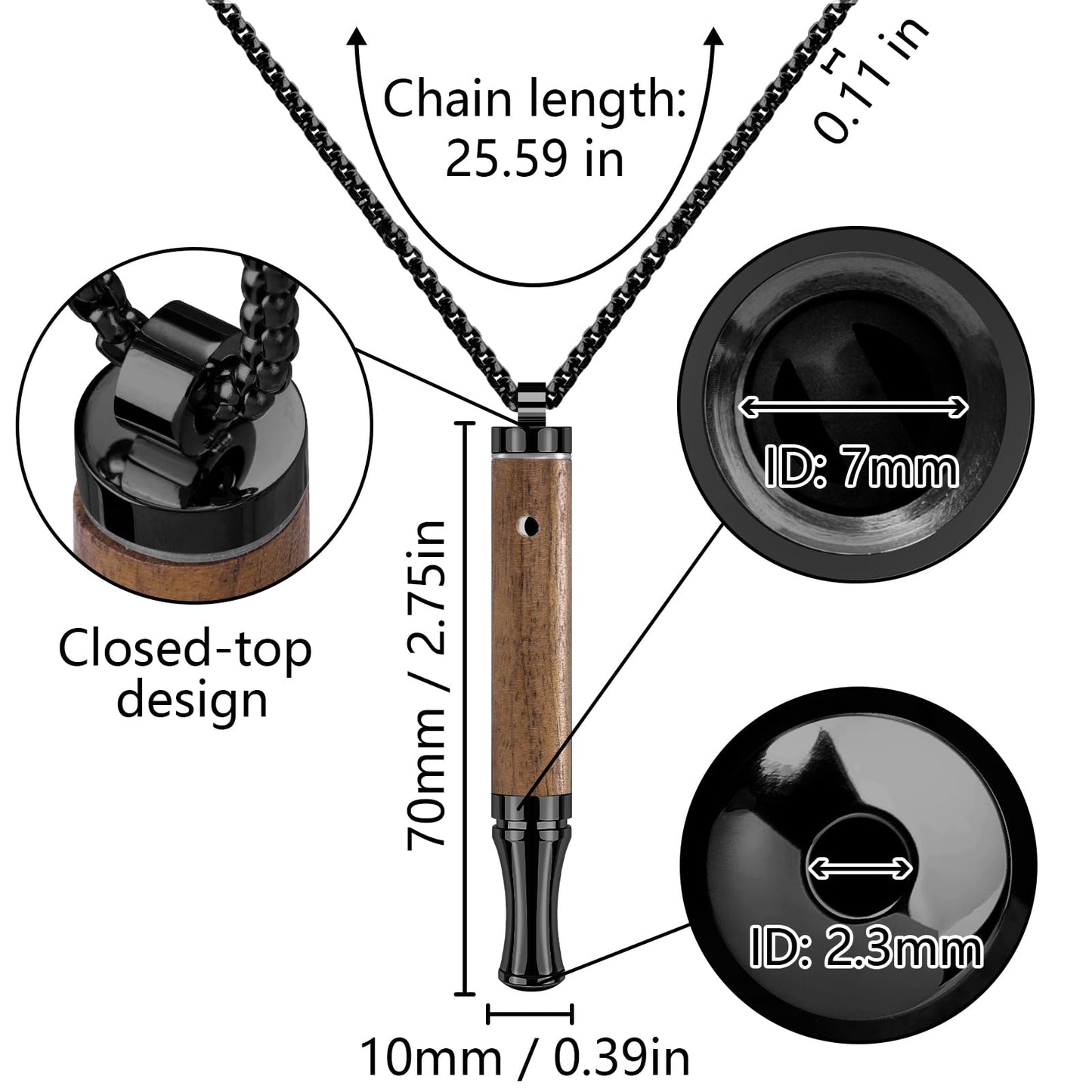 ASTOFLI Adult Quit Smoking Breathing Necklace: Adjustable Air Inhaler Stop Smoking Aids Fidget for Stress Anxiety Relief Smokless Inhaler - Air Outlet Breathing Necklace to Quit Smoking and Vape