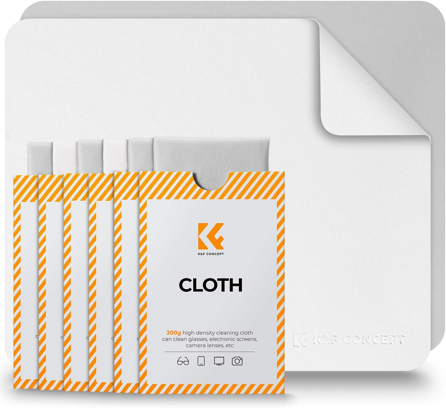 20 Pack Headset, K&F CONCEPT Lens Cleaning Cloth | Microfiber Cleaning Cloth | Camera Lens Cleaner | Camera Lens