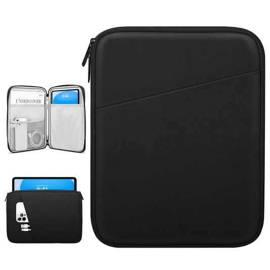 Dadanism 9-11" Tablet Sleeve Bag Carrying Case for iPad (A16) 11th Gen 11", iPad 10th Gen 10.9" Air 5/4, iPad Air M4/Pro 11", iPad 9/8/7th, Galaxy Tab A11+ Plus 11", Remarkable 2 10.3", Black