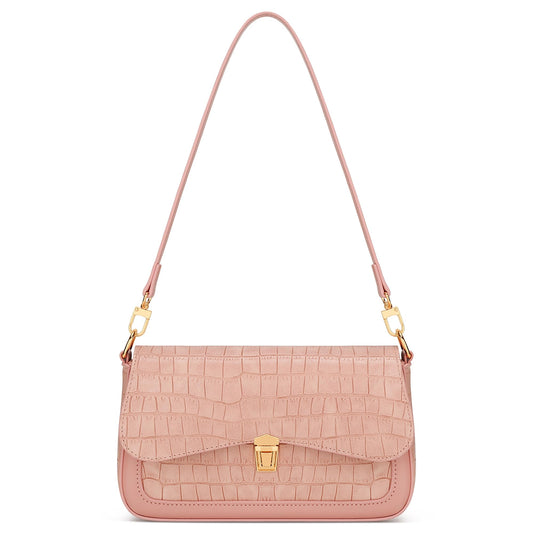 KKXIU Small Shoulder Bag for Women Cute Purses Mini Hobo Handbag Trendy Clutch Purse-S,Pink