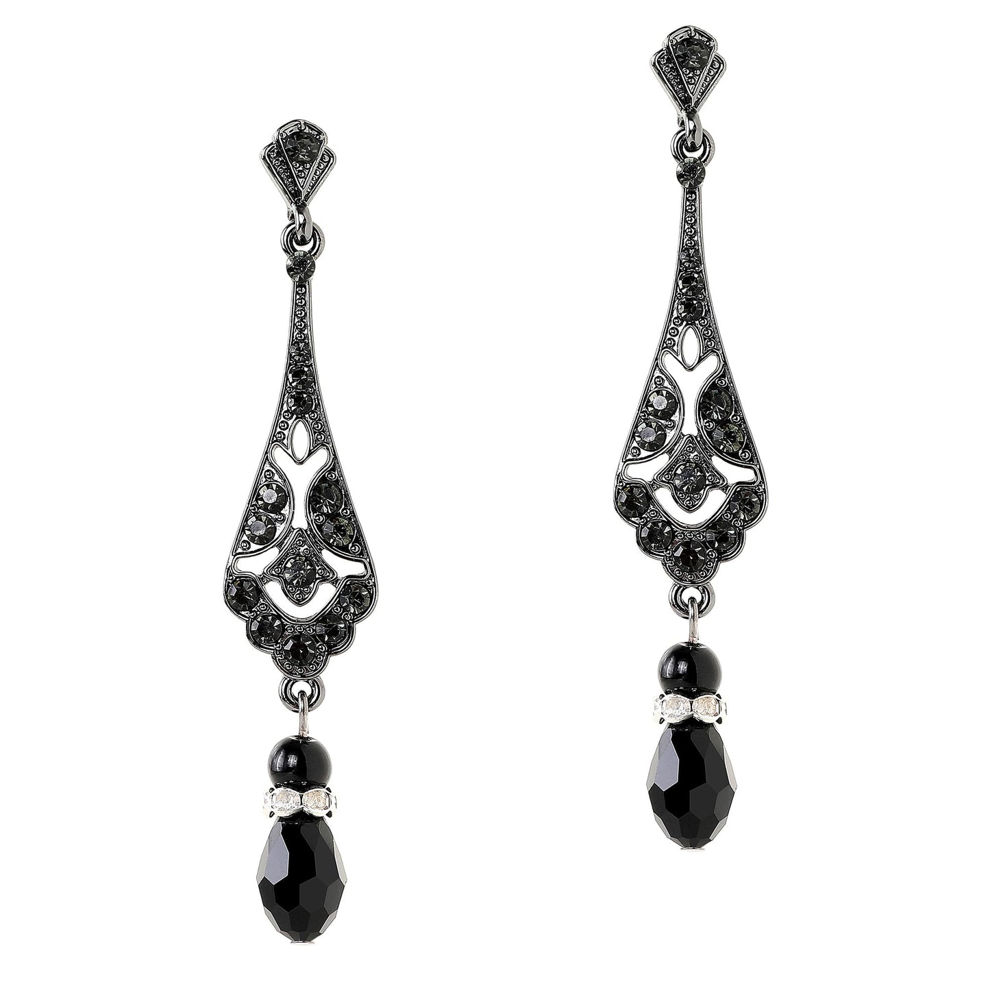 BABEYOND 1920s Vintage Wedding Pearl Dangle Drop Earrings Art Deco Gatsby Earrings
