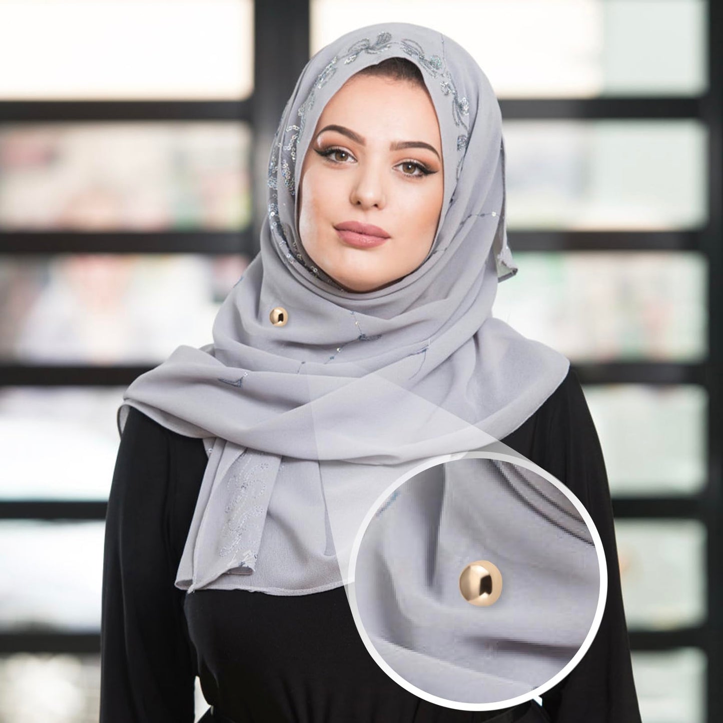 10 Pairs Hijab Magnets Hijab Pins for Women Multi-Purpose Strong Hijab Magnets Colorful Pinless Hijab Magnet Pins Magnetic Buttons for Clothing Ccarf Pin Shawl Pin,Shiny and Matte Style