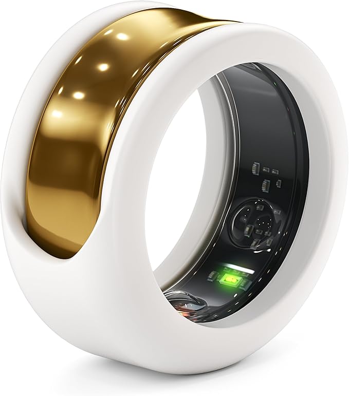 Rinfit Smart Ring Protector - Silicone Ring Enhancer for Active Lifestyle and Gym - StyleFit U.S. Design Patent - White, Size 13