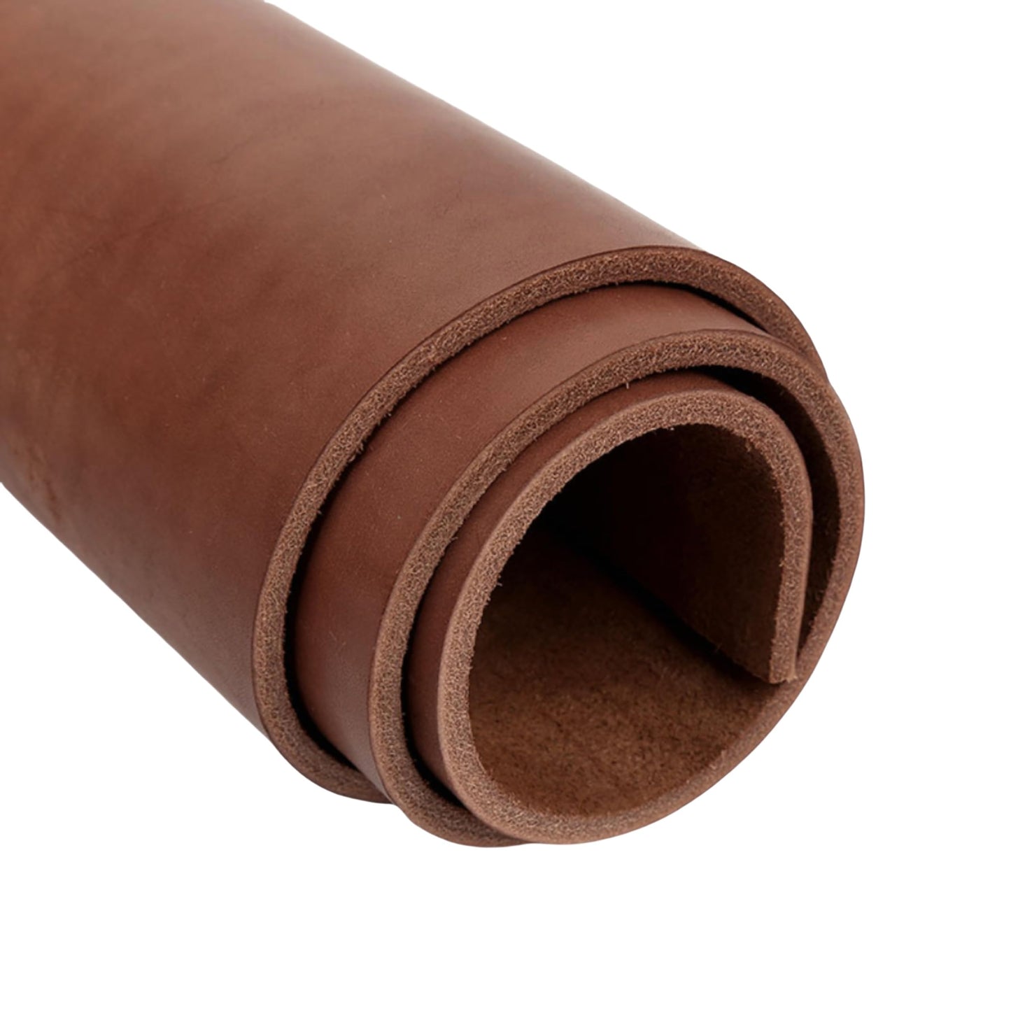 Full Grain Leather Sheet, 4-5mm Thick, Brown Leather, Vegetable Tanned Leather for Crafting, Tooling, Sheath Making (Brown 12 x 24 inches)