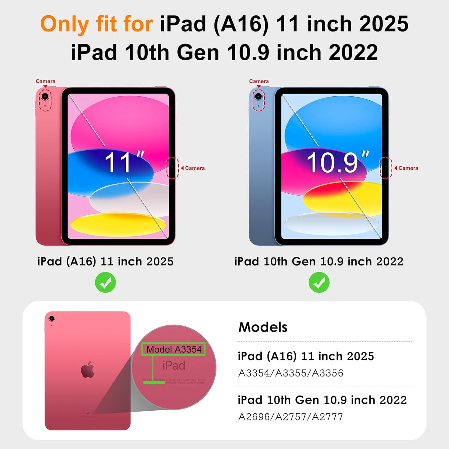 DTTO (A16) 11th 11 Inch 2025, 10th 10.9 Inch 2022, for iPad Generation Case iPad Generation Case Premium Leather