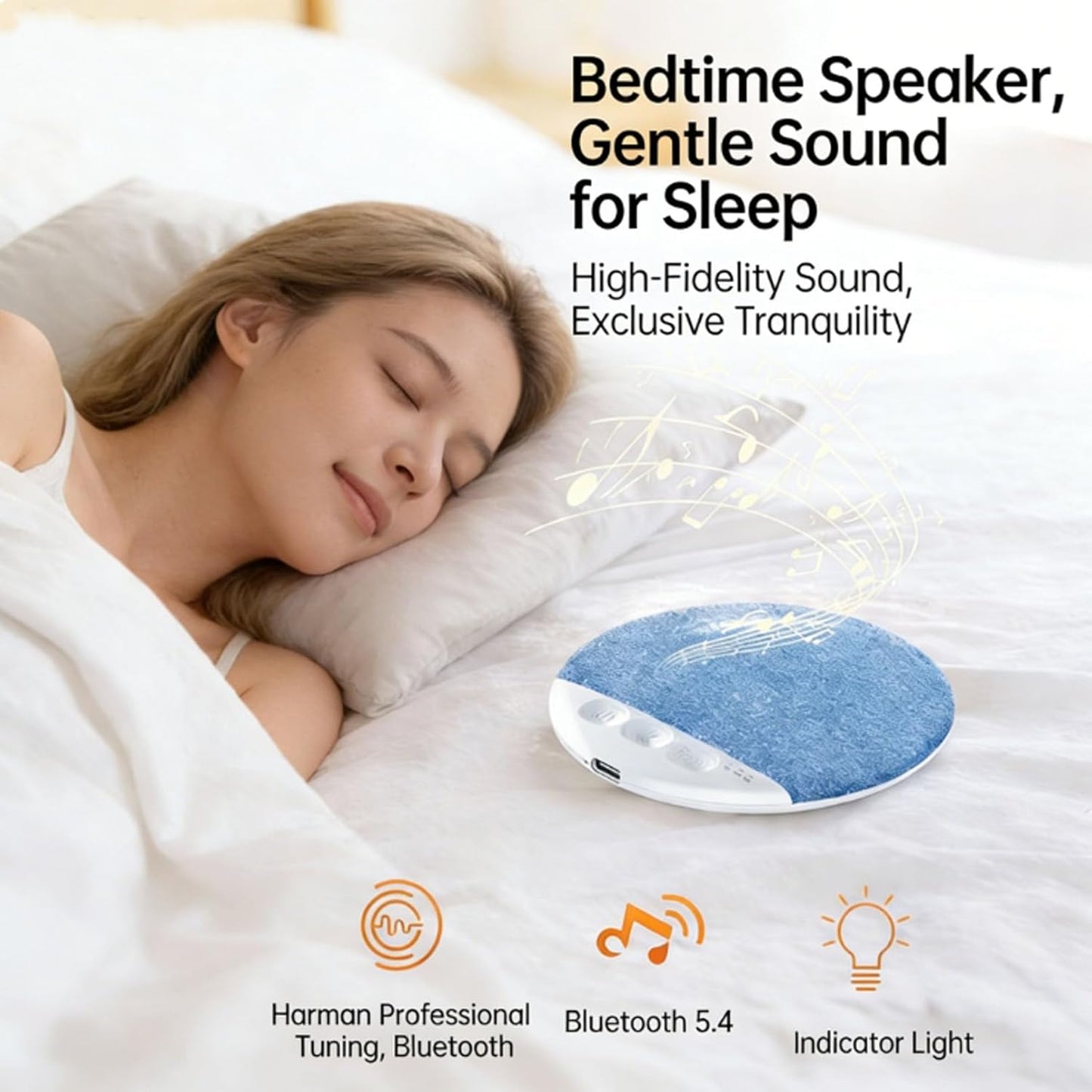 serfpardis 2026 (2Pcs New Pillow Speaker for Sleeping, Under Pillow Speakers for Sleeping Bluetooth with White Noise