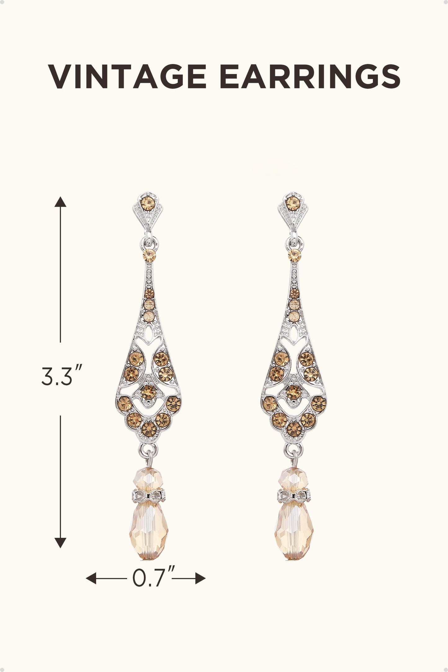 BABEYOND 1920s Vintage Wedding Pearl Dangle Drop Earrings Art Deco Gatsby Earrings