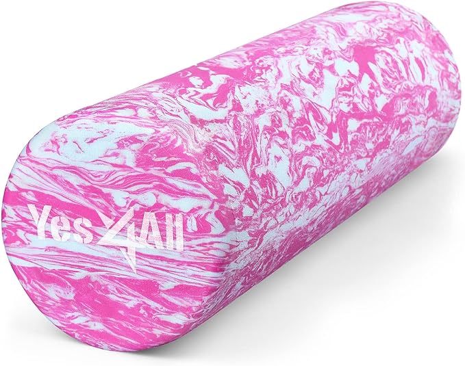 Yes4All EVA Firm Foam Roller for Back - Round Back Roller for Exercise, Yoga & Pilates 12/18/24/36 inch