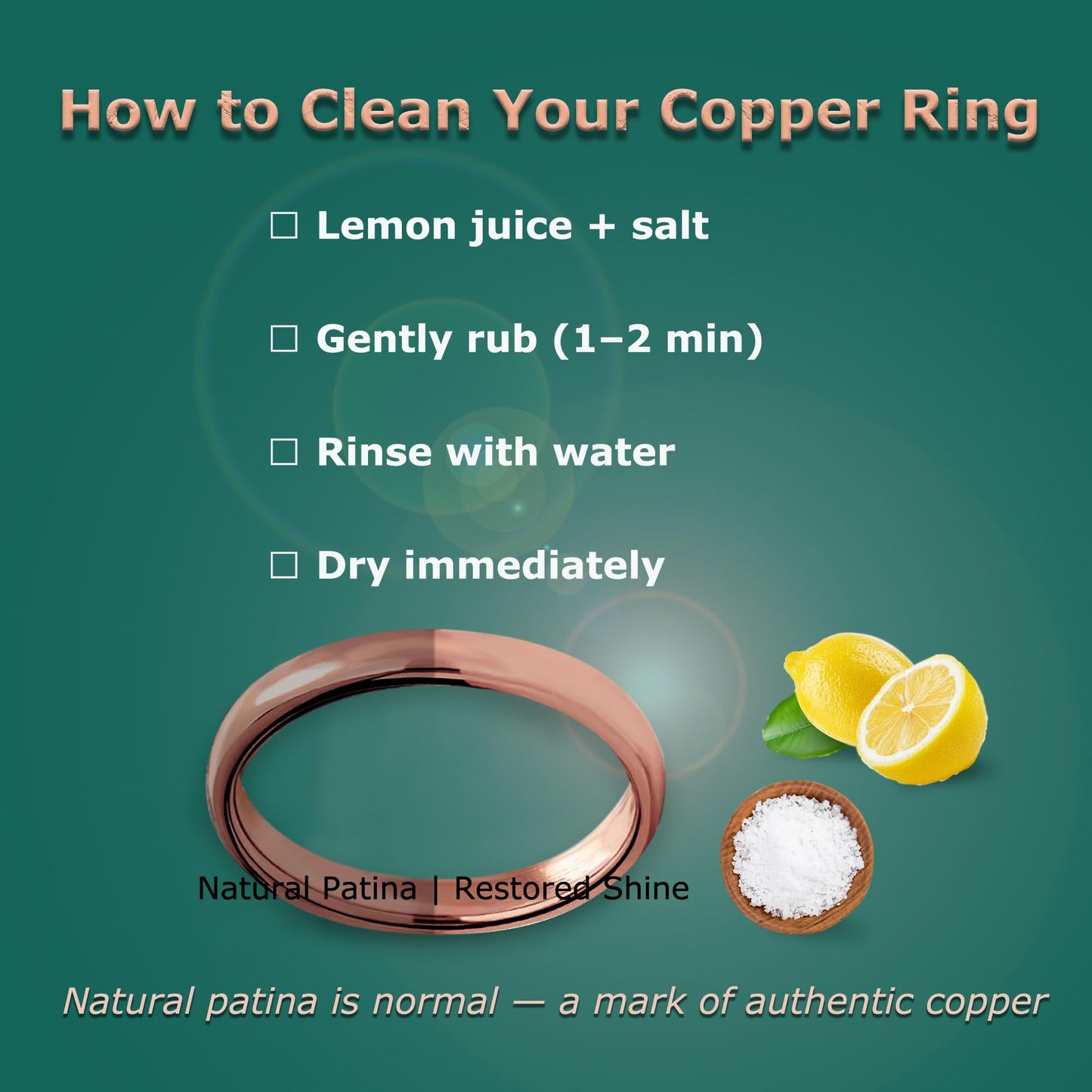 IVY & BAUBLE Pure Uncoated 3mm Copper Ring for Men & Women – Raw Authentic Solid Copper Band – Crafted in USA – Lab-Tested & Wellness Jewelry, Sizes 8