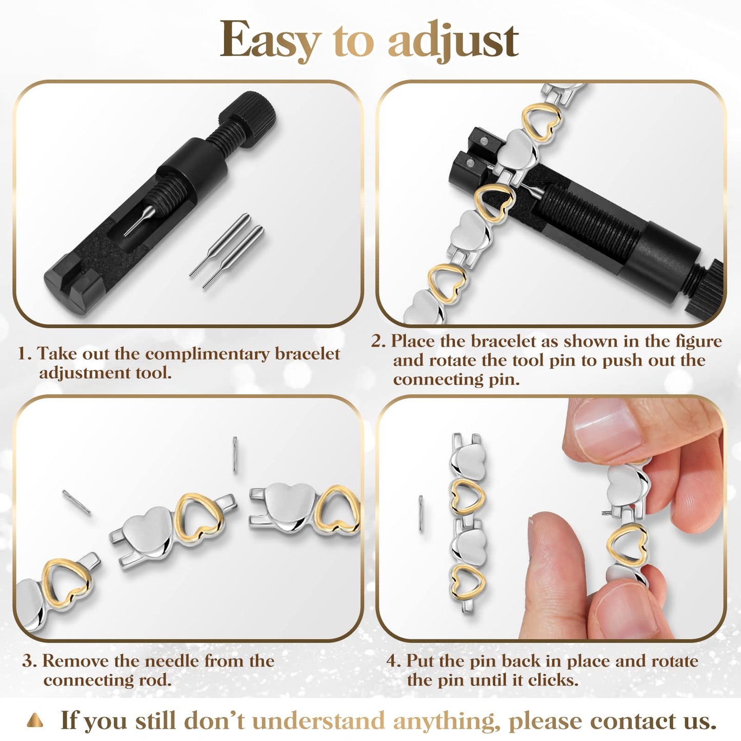 Mahnco Lymph Detox Magnetic Bracelet, Titanium Bracelet for Women, Lymphatic Drainage Ring&Bracelet with 3500 Gauss Magnets-Jewelry Gift Set with Adjustment Tool